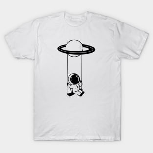 Astronaut swings on Planet T-Shirt